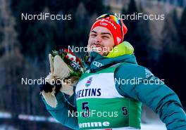 11.01.2019, Val di Fiemme, Italy (ITA): Johannes Rydzek - FIS world cup nordic combined, individual gundersen HS135/10km, Val di Fiemme (ITA). www.nordicfocus.com. © Sandra Volk/NordicFocus. Every downloaded picture is fee-liable.