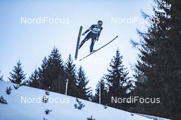 11.01.2019, Val di Fiemme, Italy (ITA): Tim Hug (SUI) - FIS world cup nordic combined, individual gundersen HS135/10km, Val di Fiemme (ITA). www.nordicfocus.com. © Modica/NordicFocus. Every downloaded picture is fee-liable.