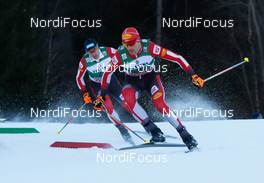 11.01.2019, Val di Fiemme, Italy (ITA): Lukas Greiderer (AUT) - FIS world cup nordic combined, individual gundersen HS135/10km, Val di Fiemme (ITA). www.nordicfocus.com. © Sandra Volk/NordicFocus. Every downloaded picture is fee-liable.