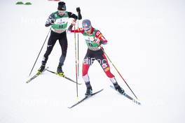 13.01.2019, Val di Fiemme, Italy (ITA): Yoshito Watabe (JPN), Lukas Klapfer (AUT), (l-r)  - FIS world cup nordic combined, individual gundersen HS135/10km, Val di Fiemme (ITA). www.nordicfocus.com. © Modica/NordicFocus. Every downloaded picture is fee-liable.