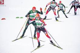 13.01.2019, Val di Fiemme, Italy (ITA): Terence Weber (GER), Mario Seidl (AUT), (l-r)  - FIS world cup nordic combined, individual gundersen HS135/10km, Val di Fiemme (ITA). www.nordicfocus.com. © Modica/NordicFocus. Every downloaded picture is fee-liable.