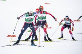 13.01.2019, Val di Fiemme, Italy (ITA): Jan Schmid (NOR), Mario Seidl (AUT), (l-r)  - FIS world cup nordic combined, individual gundersen HS135/10km, Val di Fiemme (ITA). www.nordicfocus.com. © Modica/NordicFocus. Every downloaded picture is fee-liable.