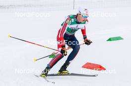 13.01.2019, Val di Fiemme, Italy (ITA): Espen Andersen (NOR) - FIS world cup nordic combined, individual gundersen HS135/10km, Val di Fiemme (ITA). www.nordicfocus.com. © Volk/NordicFocus. Every downloaded picture is fee-liable.