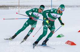 13.01.2019, Val di Fiemme, Italy (ITA): Aaron Kostner (ITA) - FIS world cup nordic combined, individual gundersen HS135/10km, Val di Fiemme (ITA). www.nordicfocus.com. © Volk/NordicFocus. Every downloaded picture is fee-liable.