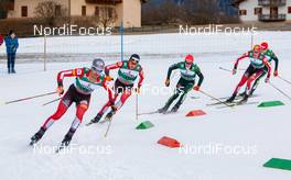 13.01.2019, Val di Fiemme, Italy (ITA): Lukas Klapfer, Martin Fritz, (l-r)  - FIS world cup nordic combined, individual gundersen HS135/10km, Val di Fiemme (ITA). www.nordicfocus.com. © Volk/NordicFocus. Every downloaded picture is fee-liable.