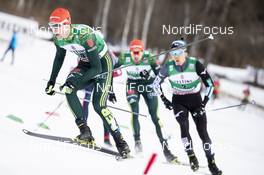 13.01.2019, Val di Fiemme, Italy (ITA): Vinzenz Geiger (GER), Akito Watabe (JPN), (l-r)  - FIS world cup nordic combined, individual gundersen HS135/10km, Val di Fiemme (ITA). www.nordicfocus.com. © Modica/NordicFocus. Every downloaded picture is fee-liable.
