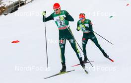 12.01.2019, Val di Fiemme, Italy (ITA): Vinzenz Geiger (GER) - FIS world cup nordic combined, team sprint HS135/2x7.5km, Val di Fiemme (ITA). www.nordicfocus.com. © Volk/NordicFocus. Every downloaded picture is fee-liable.