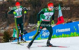 12.01.2019, Val di Fiemme, Italy (ITA): Fabian Riessle (GER) - FIS world cup nordic combined, team sprint HS135/2x7.5km, Val di Fiemme (ITA). www.nordicfocus.com. © Volk/NordicFocus. Every downloaded picture is fee-liable.