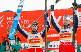 12.01.2019, Val di Fiemme, Italy (ITA): Jan Schmid, Joergen Graabak (l-r) - FIS world cup nordic combined, team sprint HS135/2x7.5km, Val di Fiemme (ITA). www.nordicfocus.com. © Volk/NordicFocus. Every downloaded picture is fee-liable.