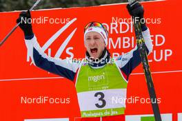 18.01.2019, Chaux-Neuve, France (FRA): Espen Bjoernstad (NOR) - FIS world cup nordic combined, individual gundersen HS118/5km, Chaux-Neuve (FRA). www.nordicfocus.com. © Volk/NordicFocus. Every downloaded picture is fee-liable.