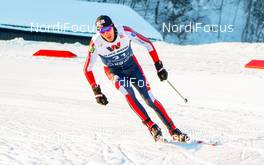 27.01.2019, Trondheim, Norway (NOR): Magnus Hovdal Moan (NOR) - FIS world cup nordic combined, individual gundersen HS140/10km, Trondheim (NOR). www.nordicfocus.com. © Volk/NordicFocus. Every downloaded picture is fee-liable.