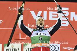 10.02.2019 Lahti, Finland (FIN): Joergen Graabak (NOR) - FIS world cup nordic combined, individual gundersen HS130/10km, Lahti (FIN). www.nordicfocus.com. © Thibaut/NordicFocus. Every downloaded picture is fee-liable.