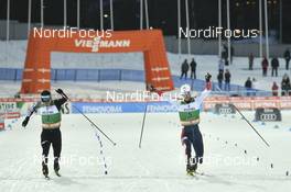 10.02.2019 Lahti, Finland (FIN): Akito Watabe (JPN), Joergen Graabak (NOR) - FIS world cup nordic combined, individual gundersen HS130/10km, Lahti (FIN). www.nordicfocus.com. © Thibaut/NordicFocus. Every downloaded picture is fee-liable.