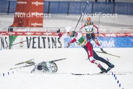 09.02.2019 Lahti, Finland (FIN): Akito Watabe (JPN), Magnus Krog (NOR), (l-r)  - FIS world cup nordic combined, team sprint HS130/2x7.5km, Lahti (FIN). www.nordicfocus.com. © Modica/NordicFocus. Every downloaded picture is fee-liable.
