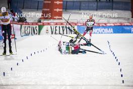 09.02.2019 Lahti, Finland (FIN): Joergen Graabak (NOR), Akito Watabe (JPN), Magnus Krog (NOR), (l-r)  - FIS world cup nordic combined, team sprint HS130/2x7.5km, Lahti (FIN). www.nordicfocus.com. © Modica/NordicFocus. Every downloaded picture is fee-liable.