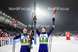 09.02.2019 Lahti, Finland (FIN): Ilkka Herola (FIN), Eero Hirvonen (FIN), (l-r)  - FIS world cup nordic combined, team sprint HS130/2x7.5km, Lahti (FIN). www.nordicfocus.com. © Modica/NordicFocus. Every downloaded picture is fee-liable.