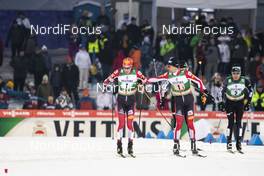 09.02.2019 Lahti, Finland (FIN): Mario Seidl (AUT), Wilhelm Denifl (AUT), (l-r)  - FIS world cup nordic combined, team sprint HS130/2x7.5km, Lahti (FIN). www.nordicfocus.com. © Modica/NordicFocus. Every downloaded picture is fee-liable.