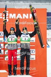 09.02.2019 Lahti, Finland (FIN): Wilhelm Denifl (AUT), Mario Seidl (AUT), (l-r)  - FIS world cup nordic combined, team sprint HS130/2x7.5km, Lahti (FIN). www.nordicfocus.com. © Modica/NordicFocus. Every downloaded picture is fee-liable.