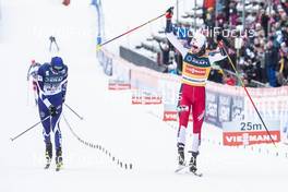 09.03.2019, Oslo, Norway (NOR): Jarl Magnus Riiber (NOR), Ilkka Herola (FIN), (l-r)  - FIS world cup nordic combined, individual gundersen HS134/10km, Oslo (NOR). www.nordicfocus.com. © Modica/NordicFocus. Every downloaded picture is fee-liable.