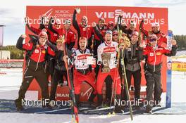 16.03.2019, Schonach, Germany (GER): team Austria   - FIS world cup nordic combined, individual gundersen HS106/10km, Schonach (GER). www.nordicfocus.com. © Thibaut/NordicFocus. Every downloaded picture is fee-liable.