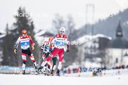 22.02.2019, Seefeld, Austria (AUT): Franz-Josef Rehrl (AUT), Jan Schmid (NOR), (l-r)  - FIS nordic world ski championships, nordic combined, individual gundersen HS130/10km, Seefeld (AUT). www.nordicfocus.com. © Modica/NordicFocus. Every downloaded picture is fee-liable.