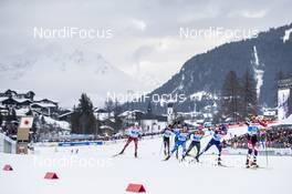 22.02.2019, Seefeld, Austria (AUT): Bernhard Gruber (AUT), Ilkka Herola (FIN), Aaron Kostner (ITA), Szczepan Kupczak (POL), (l-r)  - FIS nordic world ski championships, nordic combined, individual gundersen HS130/10km, Seefeld (AUT). www.nordicfocus.com. © Modica/NordicFocus. Every downloaded picture is fee-liable.