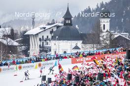22.02.2019, Seefeld, Austria (AUT): Eric Frenzel (GER), Jan Schmid (NOR), Franz-Josef Rehrl (AUT), (l-r)  - FIS nordic world ski championships, nordic combined, individual gundersen HS130/10km, Seefeld (AUT). www.nordicfocus.com. © Modica/NordicFocus. Every downloaded picture is fee-liable.