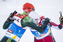 22.02.2019, Seefeld, Austria (AUT): Eric Frenzel (GER), Jan Schmid (NOR), (l-r)  - FIS nordic world ski championships, nordic combined, individual gundersen HS130/10km, Seefeld (AUT). www.nordicfocus.com. © Modica/NordicFocus. Every downloaded picture is fee-liable.