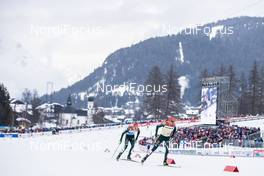 22.02.2019, Seefeld, Austria (AUT): Vinzenz Geiger (GER), Johannes Rydzek (GER), (l-r)  - FIS nordic world ski championships, nordic combined, individual gundersen HS130/10km, Seefeld (AUT). www.nordicfocus.com. © Modica/NordicFocus. Every downloaded picture is fee-liable.