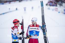22.02.2019, Seefeld, Austria (AUT): Franz-Josef Rehrl (AUT), Jan Schmid (NOR), (l-r)  - FIS nordic world ski championships, nordic combined, individual gundersen HS130/10km, Seefeld (AUT). www.nordicfocus.com. © Modica/NordicFocus. Every downloaded picture is fee-liable.