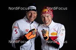 22.02.2019, Seefeld, Austria (AUT): Bernhard Gruber (AUT), Franz Josef Rehrl (AUT) - FIS nordic world ski championships, nordic combined, medals, Seefeld (AUT). www.nordicfocus.com. Free handout image for editorial use for print and online media. No secondary purchase. © GEPA-pictures/WSC Seefeld 2019 
