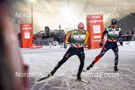30.11.2019, Ruka, Finland (FIN): Eric Frenzel (GER), Ondrej Pazout (CZE), (l-r)  - FIS world cup nordic combined, individual gundersen HS142/10km, Ruka (FIN). www.nordicfocus.com. © Modica/NordicFocus. Every downloaded picture is fee-liable.