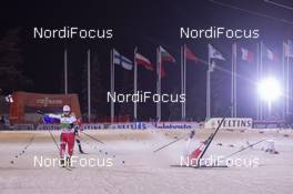 01.12.2019, Ruka, Finland (FIN): Joergen Graabak (NOR), Jens Luraas Oftebro (NOR) - FIS world cup nordic combined, individual gundersen HS142/15km, Ruka (FIN). www.nordicfocus.com. © Vianney THIBAUT/NordicFocus. Every downloaded picture is fee-liable.