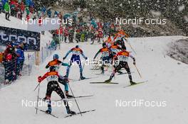 21.12.2019, Ramsau, Austria (AUT): (l-r)  - FIS world cup nordic combined, individual gundersen HS98/10km, Ramsau (AUT). www.nordicfocus.com. © Volk/NordicFocus. Every downloaded picture is fee-liable.