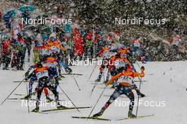 21.12.2019, Ramsau, Austria (AUT): (l-r)  - FIS world cup nordic combined, individual gundersen HS98/10km, Ramsau (AUT). www.nordicfocus.com. © Volk/NordicFocus. Every downloaded picture is fee-liable.