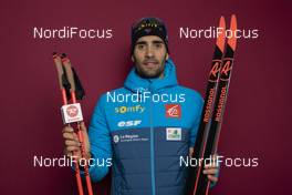 28.11.2019, Oestersund, Sweden, (SWE): Martin Fourcade (FRA) - IBU world cup biathlon, photoshooting, Oestersund (SWE). www.nordicfocus.com. © Manzoni/NordicFocus. Every downloaded picture is fee-liable.