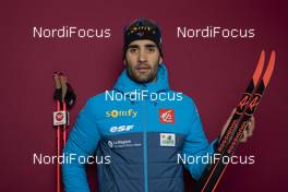 28.11.2019, Oestersund, Sweden, (SWE): Martin Fourcade (FRA) - IBU world cup biathlon, photoshooting, Oestersund (SWE). www.nordicfocus.com. © Manzoni/NordicFocus. Every downloaded picture is fee-liable.