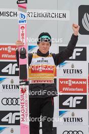 01.01.2019, Garmisch-Partenkirchen, Germany (GER): Ryoyu Kobayashi (JPN) - FIS world cup ski jumping, four hills tournament, individual HS140, Garmisch-Partenkirchen (GER). www.nordicfocus.com. © Rauschendorfer/NordicFocus. Every downloaded picture is fee-liable.