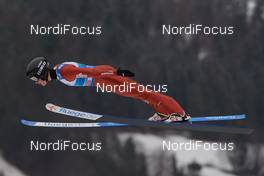 31.12.2018, Garmisch-Partenkirchen, Germany (GER): Casey Larson (USA) - FIS world cup ski jumping, four hills tournament, qualification HS140, Garmisch-Partenkirchen (GER). www.nordicfocus.com. © Rauschendorfer/NordicFocus. Every downloaded picture is fee-liable.