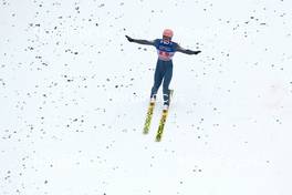04.01.2019, Innsbruck, Austria (AUT): Karl Geiger (GER) - FIS world cup ski jumping, four hills tournament, individual HS130, Innsbruck (AUT). www.nordicfocus.com. © Rauschendorfer/NordicFocus. Every downloaded picture is fee-liable.