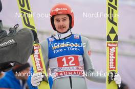 04.01.2019, Innsbruck, Austria (AUT): Richard Freitag (GER) - FIS world cup ski jumping, four hills tournament, individual HS130, Innsbruck (AUT). www.nordicfocus.com. © Rauschendorfer/NordicFocus. Every downloaded picture is fee-liable.