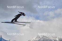 03.01.2019, Innsbruck, Austria (AUT): Martti Nomme (EST) - FIS world cup ski jumping, four hills tournament, individual HS130 qualification, Innsbruck (AUT). www.nordicfocus.com. © Rauschendorfer/NordicFocus. Every downloaded picture is fee-liable.