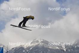 03.01.2019, Innsbruck, Austria (AUT): Noriaki Kasai (JPN) - FIS world cup ski jumping, four hills tournament, individual HS130 qualification, Innsbruck (AUT). www.nordicfocus.com. © Rauschendorfer/NordicFocus. Every downloaded picture is fee-liable.