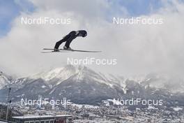 03.01.2019, Innsbruck, Austria (AUT): Mikhail Nazarov (RUS) - FIS world cup ski jumping, four hills tournament, individual HS130 qualification, Innsbruck (AUT). www.nordicfocus.com. © Rauschendorfer/NordicFocus. Every downloaded picture is fee-liable.