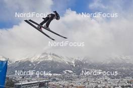 03.01.2019, Innsbruck, Austria (AUT): Mackenzie Boyd-Clowes (CAN) - FIS world cup ski jumping, four hills tournament, individual HS130 qualification, Innsbruck (AUT). www.nordicfocus.com. © Rauschendorfer/NordicFocus. Every downloaded picture is fee-liable.