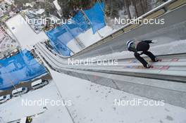 03.01.2019, Innsbruck, Austria (AUT): Mikhail Nazarov (RUS) - FIS world cup ski jumping, four hills tournament, individual HS130 qualification, Innsbruck (AUT). www.nordicfocus.com. © Rauschendorfer/NordicFocus. Every downloaded picture is fee-liable.