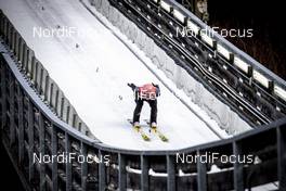 12.01.2019, Val di Fiemme, Italy (ITA): Karl Geiger (GER) - FIS world cup ski jumping, individual HS135, Val di Fiemme (ITA). www.nordicfocus.com. © Modica/NordicFocus. Every downloaded picture is fee-liable.