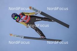 12.01.2019, Val di Fiemme, Italy (ITA): Sandro Hauswirth (SUI) - FIS world cup ski jumping, individual HS135, Val di Fiemme (ITA). www.nordicfocus.com. © Modica/NordicFocus. Every downloaded picture is fee-liable.