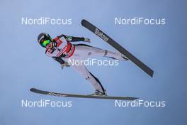 12.01.2019, Val di Fiemme, Italy (ITA): Dominik Peter (SUI) - FIS world cup ski jumping, individual HS135, Val di Fiemme (ITA). www.nordicfocus.com. © Modica/NordicFocus. Every downloaded picture is fee-liable.