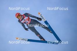 12.01.2019, Val di Fiemme, Italy (ITA): David Siegel (GER) - FIS world cup ski jumping, individual HS135, Val di Fiemme (ITA). www.nordicfocus.com. © Modica/NordicFocus. Every downloaded picture is fee-liable.